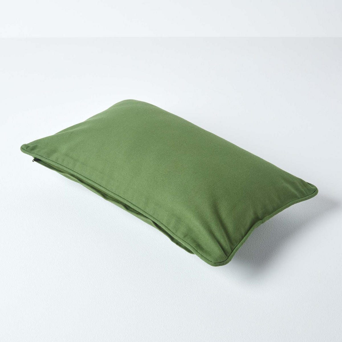 KISSENHÜLLE olivgrün 30/50 cm, 100% Baumwolle - Olivgrün, Textil (30/50cm) - Homescapes