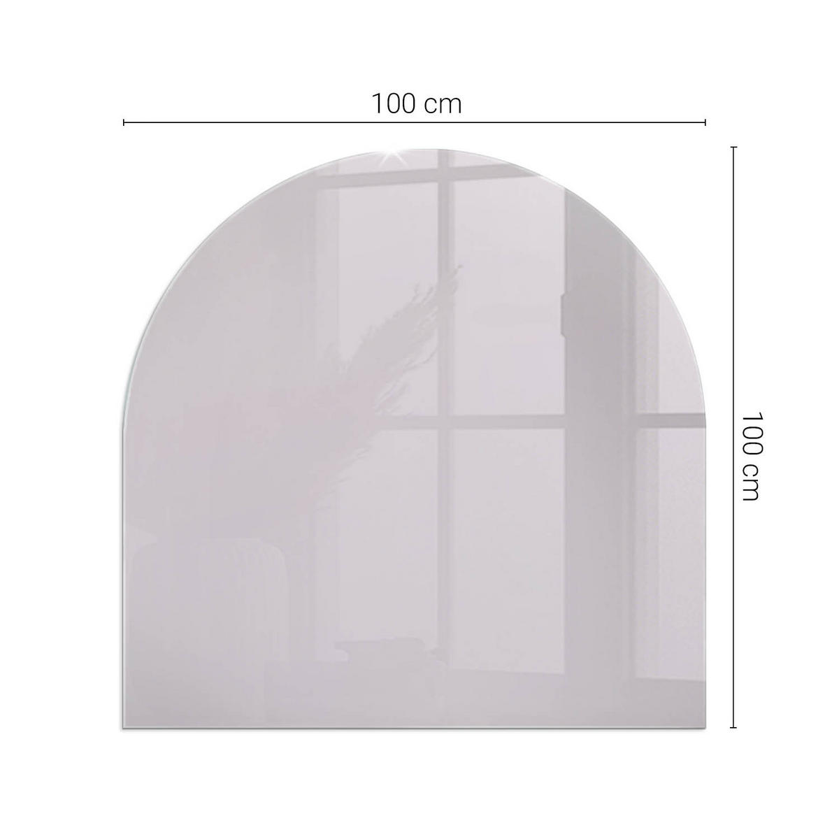 GLASPLATTE für Kamin 100x100 cm Lila - Lila, Glas (100/100/0.4cm) - ArtPrintCave