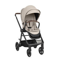 KOMBIKINDERWAGEN Mia 3 in 1 beige Babywanne Babyschale Wickeltasche Matratze - Beige, Metall (72/53/99cm) - Kikka boo