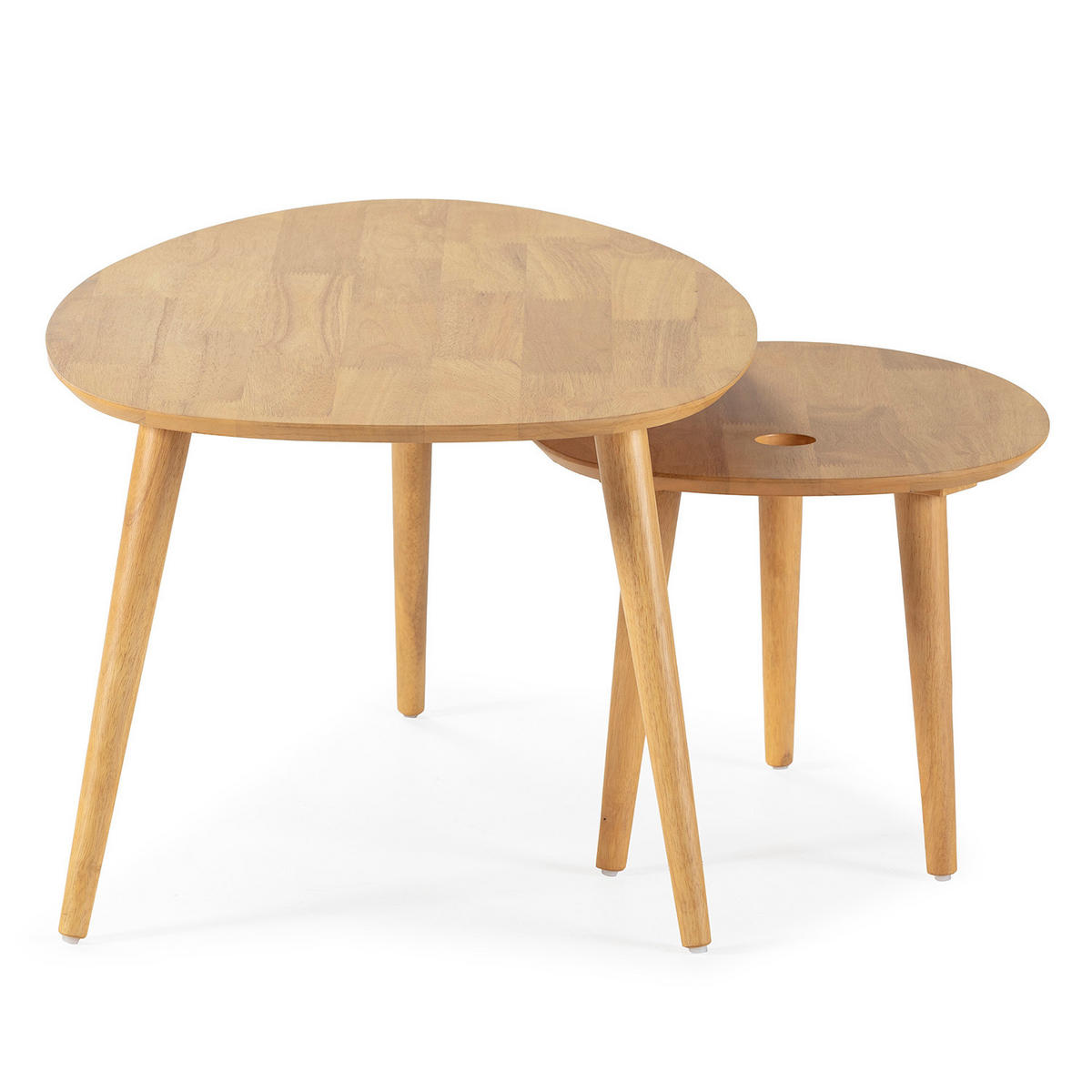 COUCH-/BEISTELLTISCH-SET Eclipse Eichenfarbe - Honigeiche, Holz (45/100/60cm) - VS Venta-stock