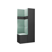 GARDEROBEN-SET Orion XXIV - Graphitfarben/Mintgrün, Holzwerkstoff/Kunststoff (82/186/46cm) - MIRJAN24