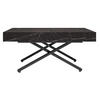 COUCH-/ESSTISCH Sanna X Pietra Grigia schwarz 120 - 200 / 80 / 27 - 80cm - Schwarz, Holz/Holzwerkstoff (80/120/27cm) - Feldmann-Wohnen