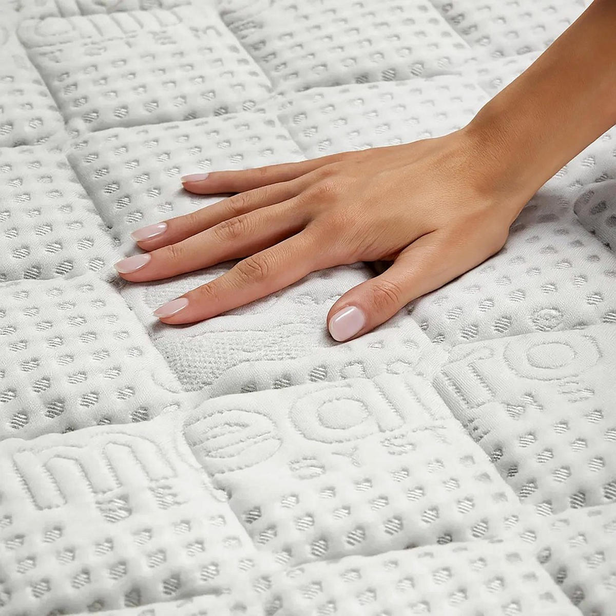 FEDERNKERNMATRATZE Mediro Form 20 cm,7-Zone, mit Hoch-Elastischer-Schaum, H2, 180x200 - Weiß, Kunststoff (180/200cm) - Beautysofa