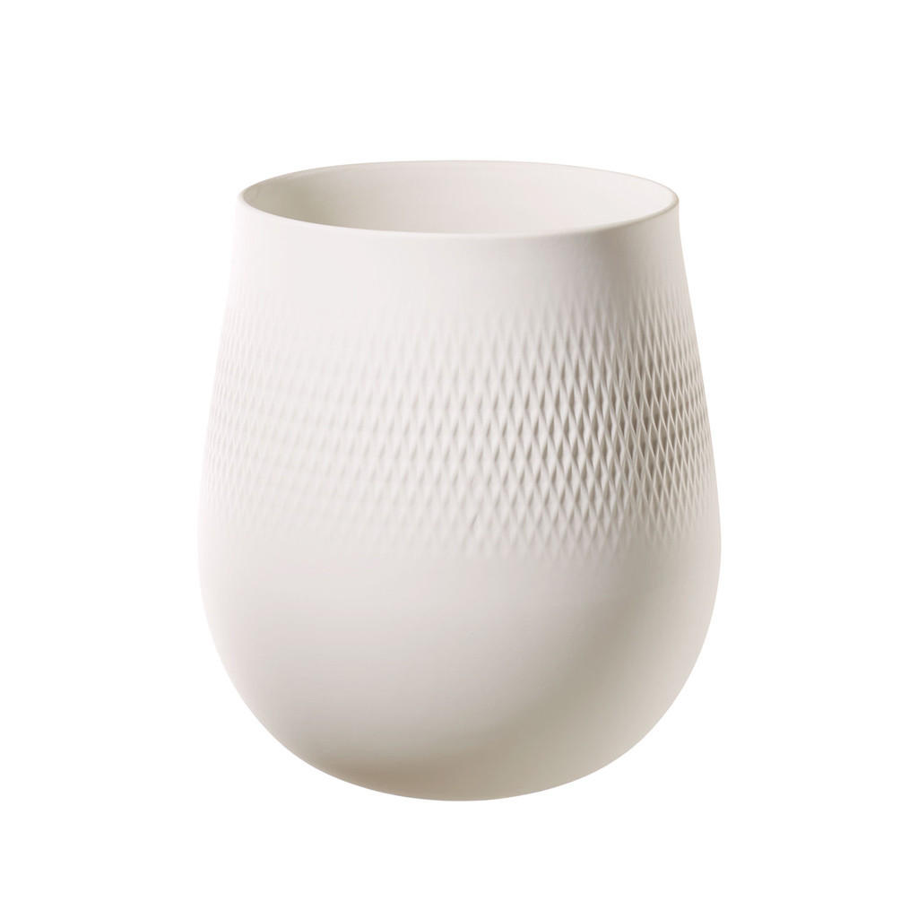 VASE Manufacture Collier Blanc 23 cm - Weiß, Keramik (22.5cm) - Villeroy & Boch