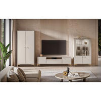 WOHNZIMMER Set 3-tlg. – Sandro – Kaschmir - Sandfarben/Kaschmir, Holzwerkstoff (180/53/34cm) - hi-markt