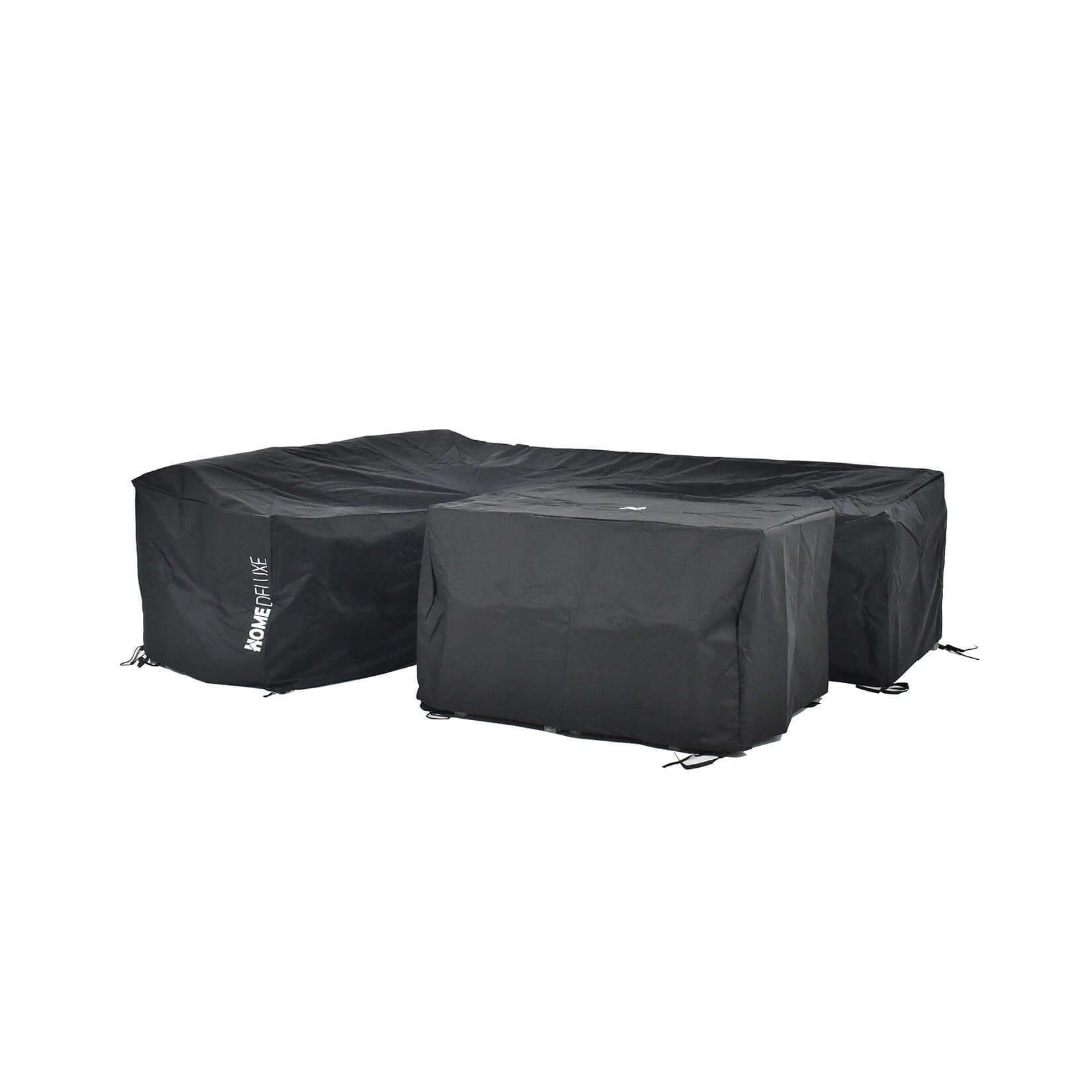 ABDECKUNG für Sitzgruppe und Tisch CAPE BAHIA - Schwarz, Textil (120/66/70cm) - Home Deluxe