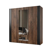 SCHWEBETÜRENSCHRANK SIGNORA 200/213/64 cm 2-türig mit Spiegel Eichefarben - Eichefarben, Holzwerkstoff (200/213/64cm) - MASSENO