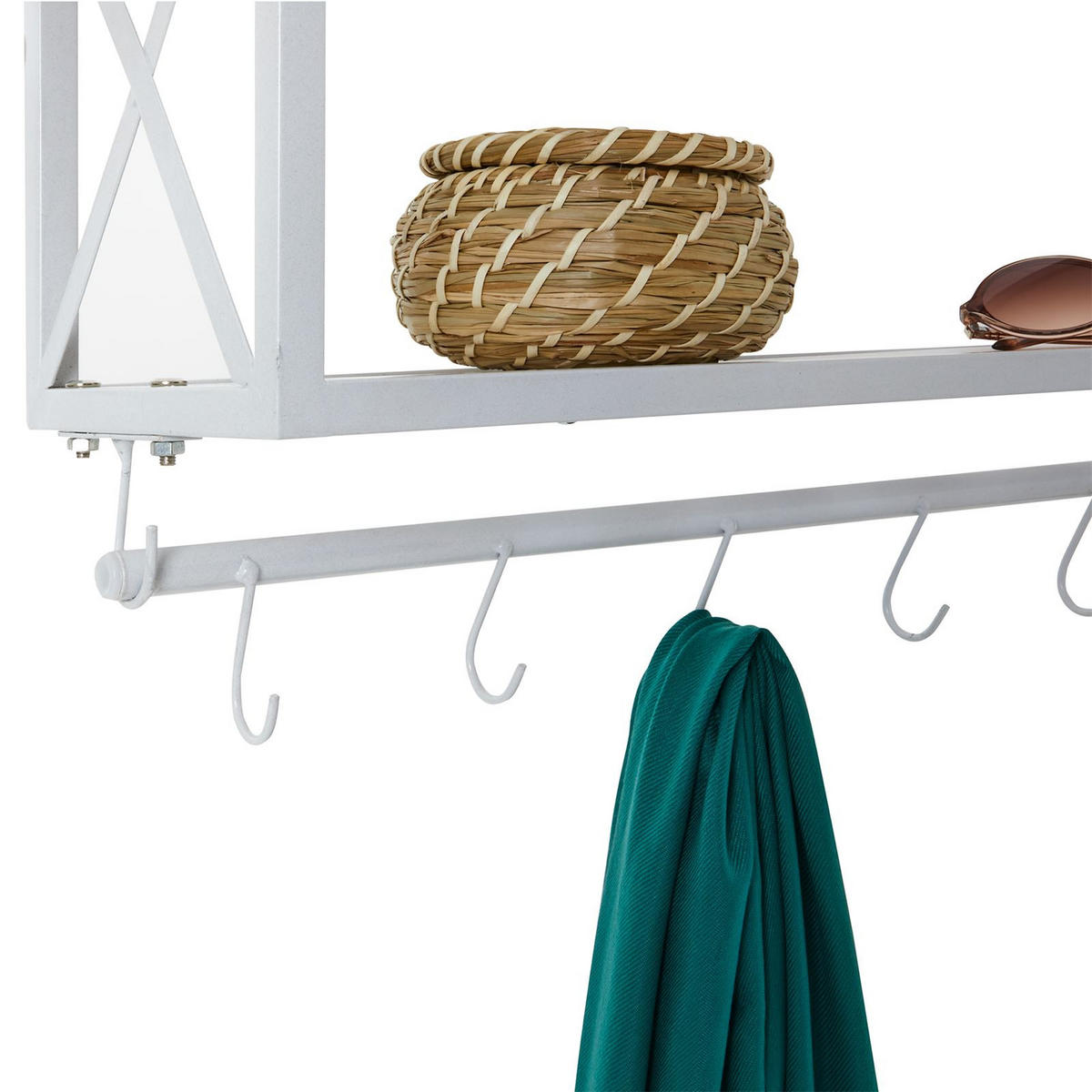 WANDGARDEROBE ARMANDO - Weiß, Metall (62/35/20cm) - CARO-Möbel