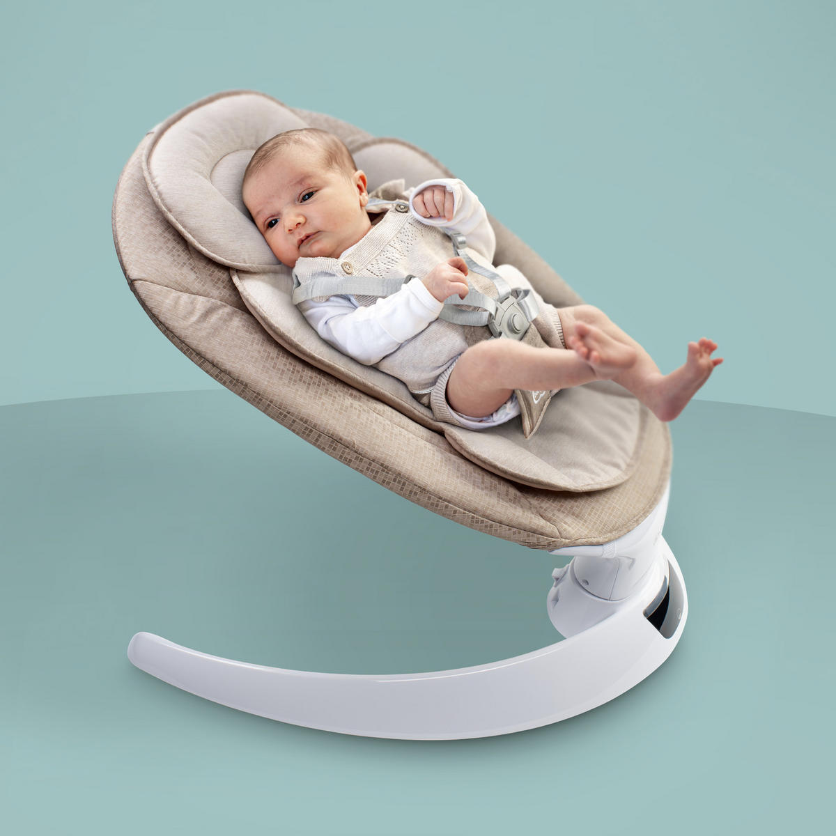 BABYWIEGE Swing beige - Beige, Kunststoff (58/62/71cm) - BabyGo