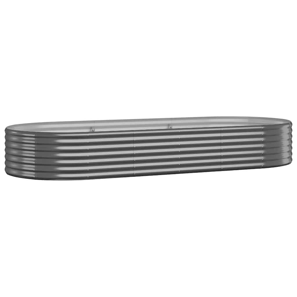 HOCHBEET Verzinkter Stahl 249x100x36 cm Anthrazit - Anthrazit, Metall (249/36/100cm)