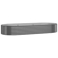 HOCHBEET Verzinkter Stahl 249x100x36 cm Anthrazit - Anthrazit, Metall (249/36/100cm)