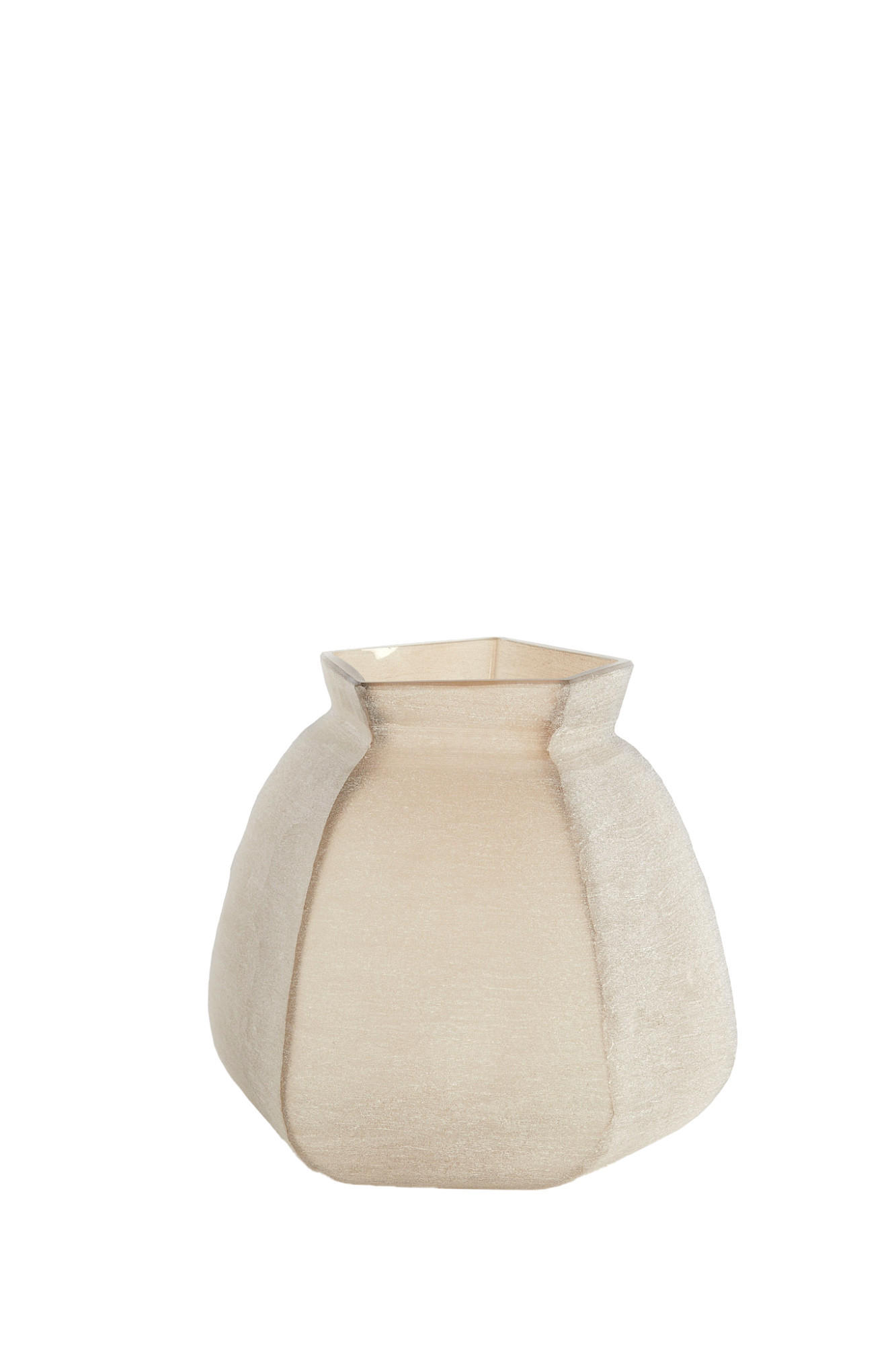 VASE Veliko Braun Ø26,5/27 cm - Braun, Glas (27cm) - Light & Living