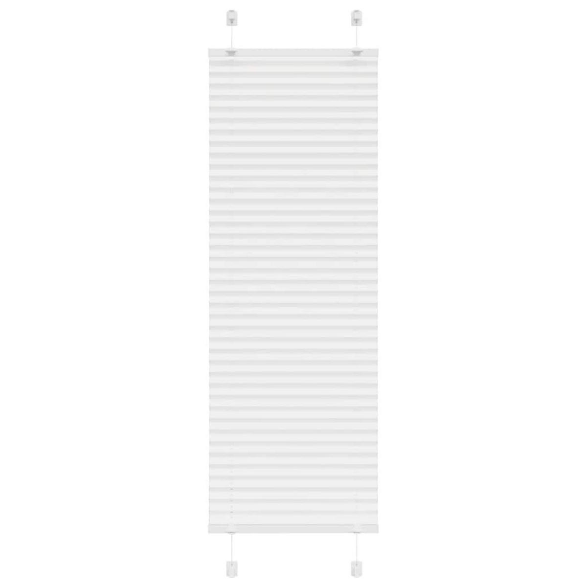 PLISSEE 45/100 cm Stoffbreite 44,4 cm aus Polyester Weiß - Weiß, Textil (45/100cm) - vidaXL