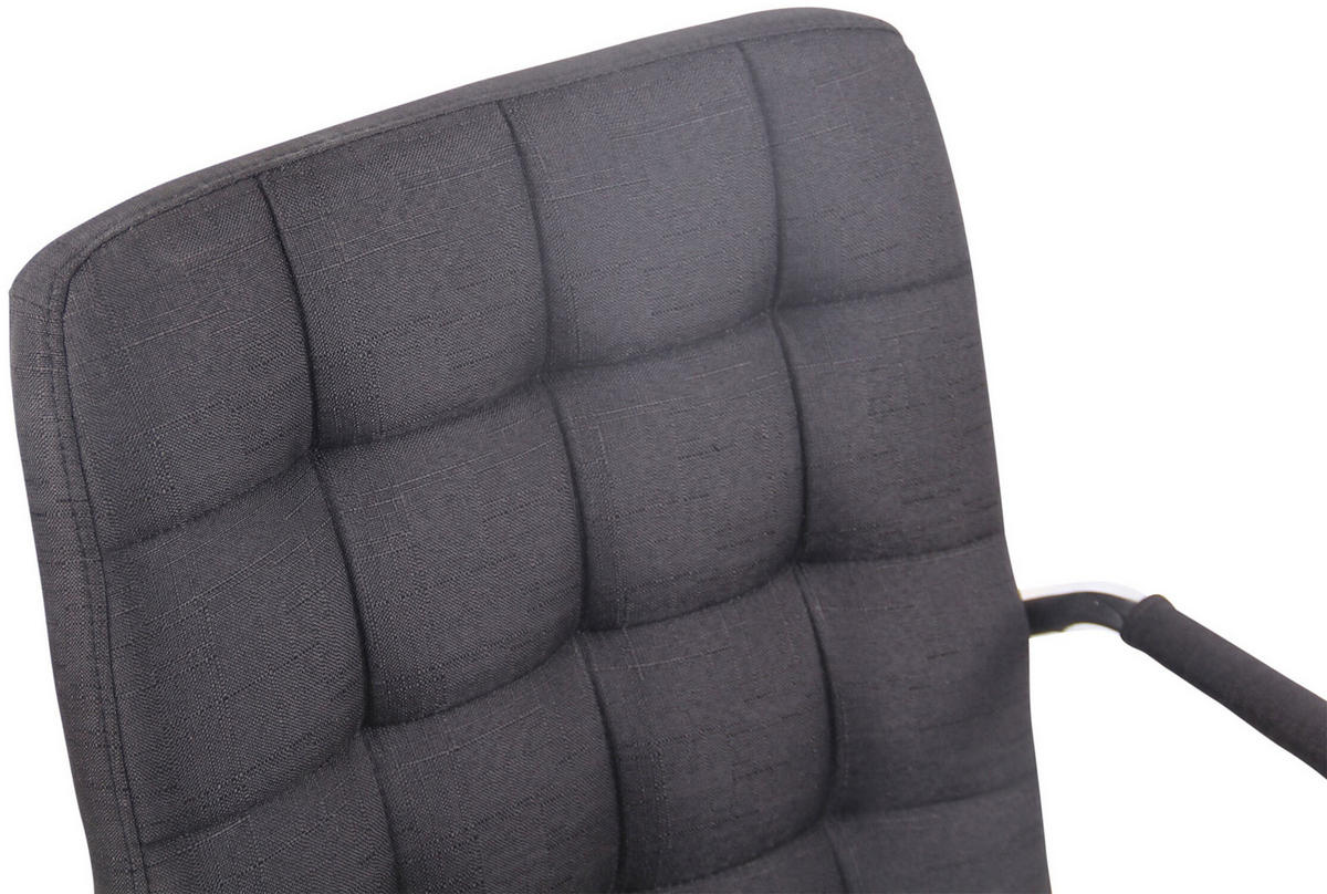 BÜROSTUHL Tenor, Stoff Schwarz - Schwarz, Textil/Metall (56/109/60cm) - TPFLiving