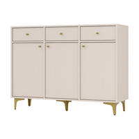 KOMMODE TORINO 125/94/41 cm mit 3 Schubladen 3 Türen Beige - Beige, Holzwerkstoff (125/94/41cm) - MASSENO