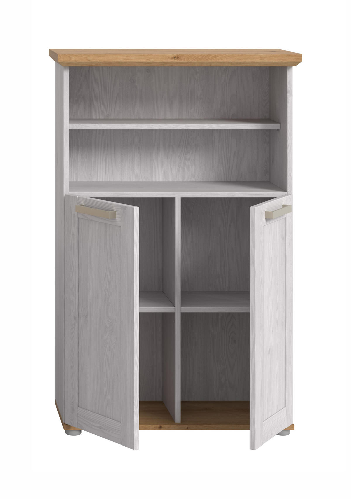 MIDISCHRANK Siena (B/H/T: ca. 74/116/34 cm) in Sibiu Lärche Nachbildung/Sibiu Lärche Nachbildung - Lärchefarben, Holzwerkstoff (74/116/34cm)