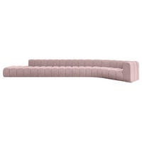 ECKSOFA modulares Sofa Tilmo-L3 - 581x194x70 cm Rosa - Rosa, Holzwerkstoff/Textil (581/194cm) - ALTDECOR