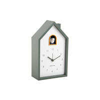 WECKER Modern Cuckoo 12/12/20 cm - Grün, Kunststoff (12/20/12cm) - Karlsson