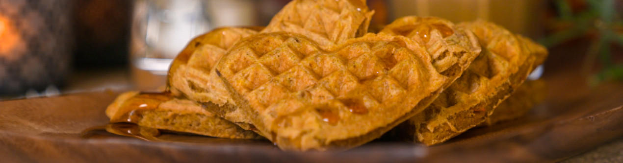 Vegane Kuerbiswaffeln Header