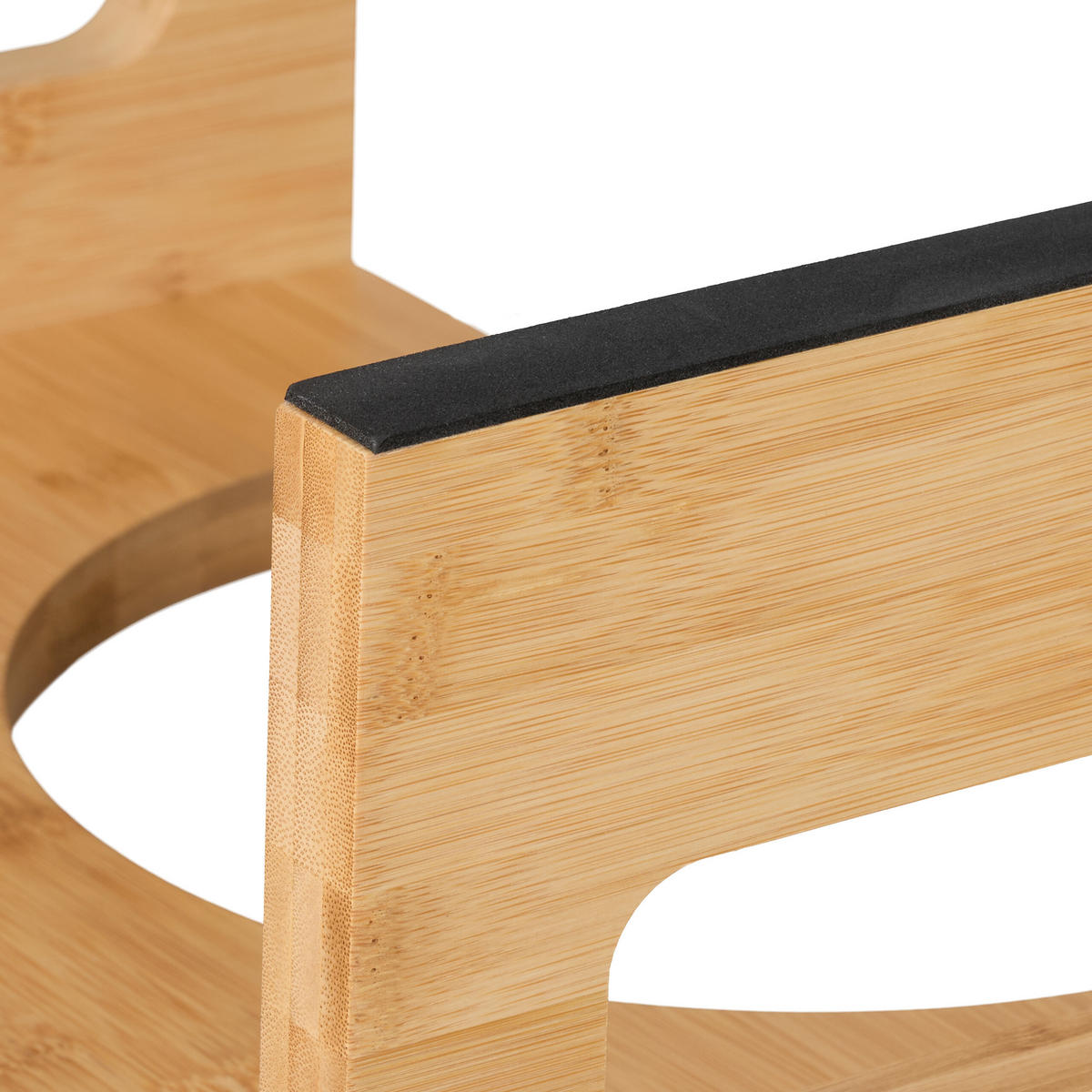 TOILETTENHOCKER - Hellbraun, Holz/Textil (43.5/18.5/28cm) - Relaxdays
