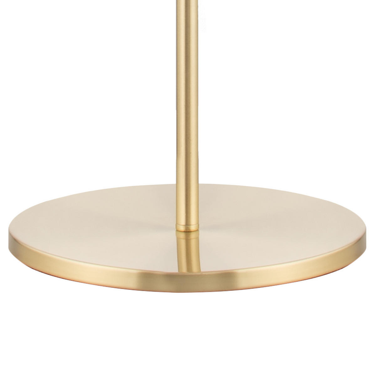 STEHLEUCHTE - Samt/Metall, 1-flammig - Schwarz, Metall (40/40/150cm) - home24