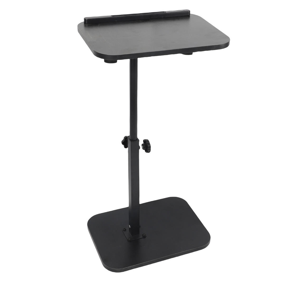 NACHTTISCH aus Massivholz, höhenverstellbarer Laptoptisch für Zuhause, 15 mm dick, mit Buchstütze, schwarz - Schwarz, Holz (40/30/80cm) - Ej. Life