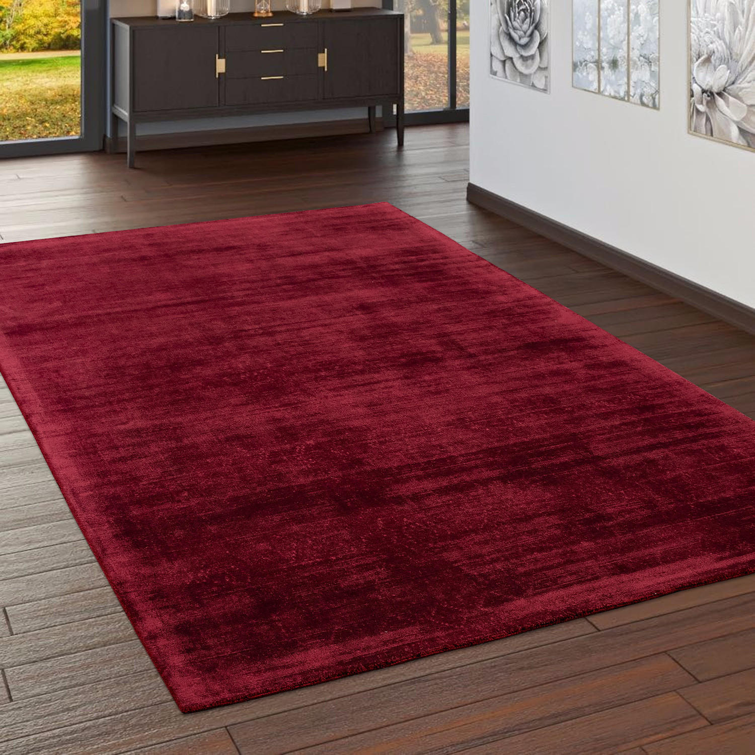 HOCHFLORTEPPICH 200/300 cm Glori 330 - Weinrot, Textil (200/300cm) - Paco Home
