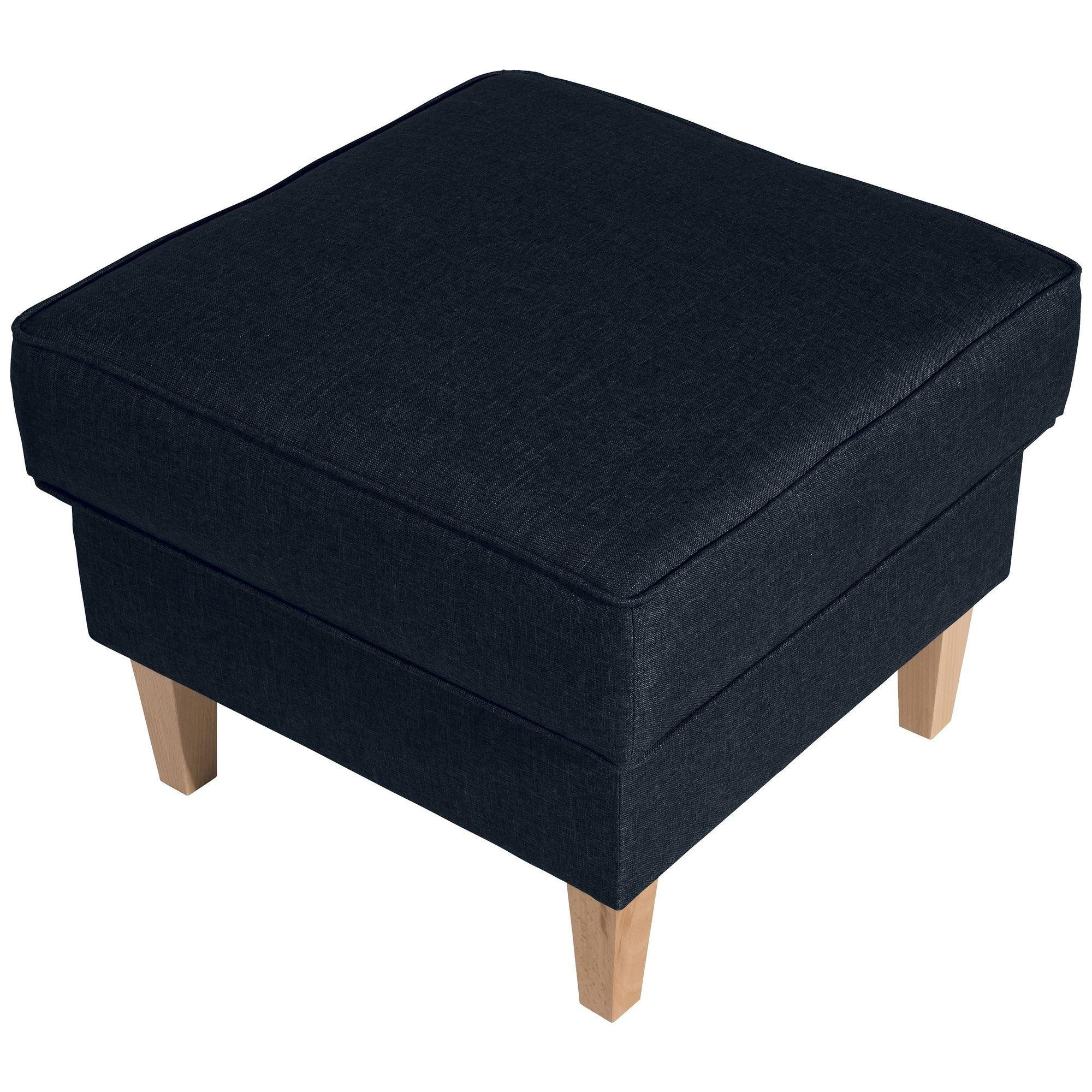58aufmkessel Hocker Blau, Buche 53x45x53 cm