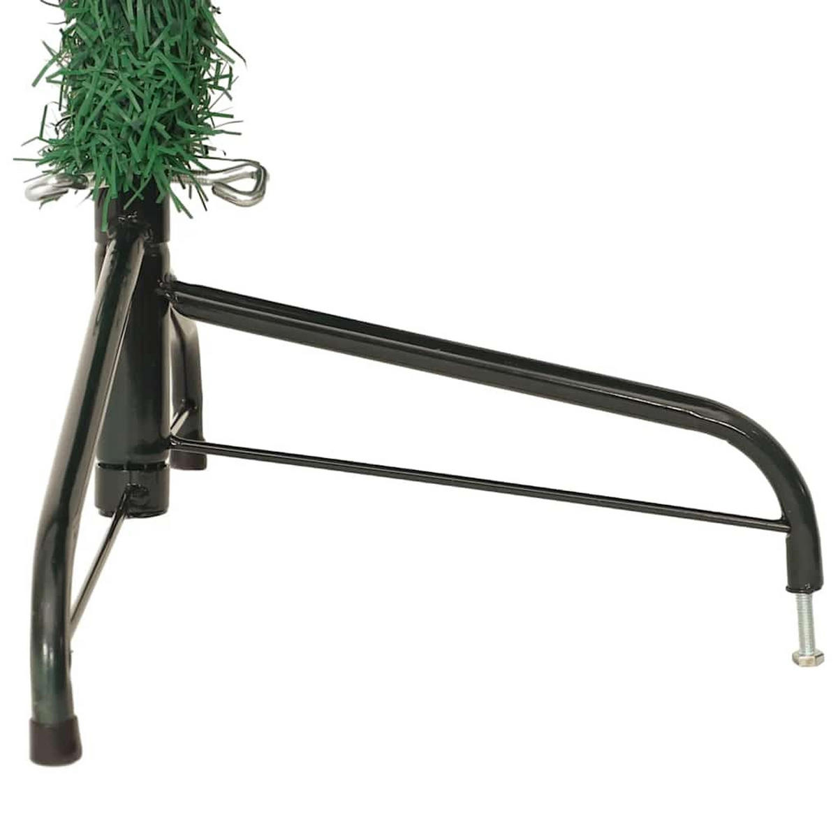 HALB-WEIHNACHTSBAUM Künstlicher Mit Ständer Grün 180 Cm Pvc - Grün, Kunststoff (180cm) - vidaXL