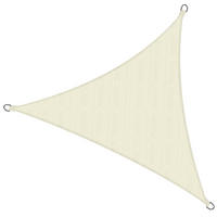 SONNENSEGEL SolVision HS9 360/360/360 cm dreieckig Creme HDPE - Creme, Kunststoff (360/360cm) - Sol Royal
