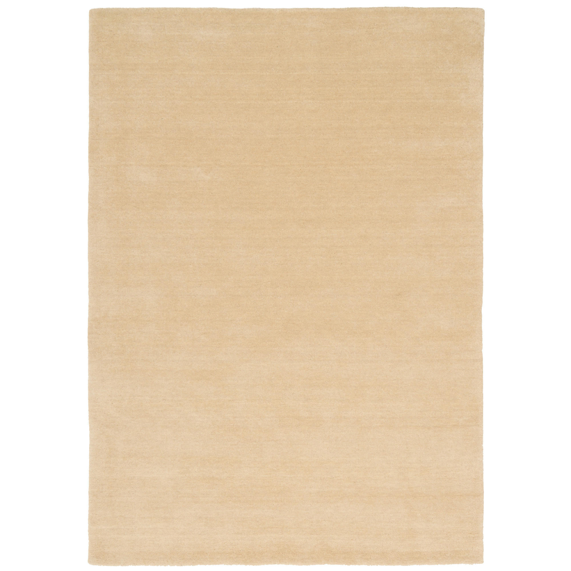 WOLLE NATUR TEPPICH GABBEH MAYA EINFARBIG - Creme, Textil (70/300cm) - Pergamon