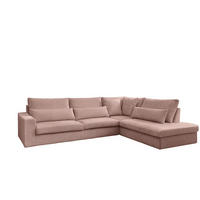 ECKSOFA L-Form SVEN Stoff Poso Rosa Rechts - Rosa, Textil (315/245cm) - Kaiser Möbel