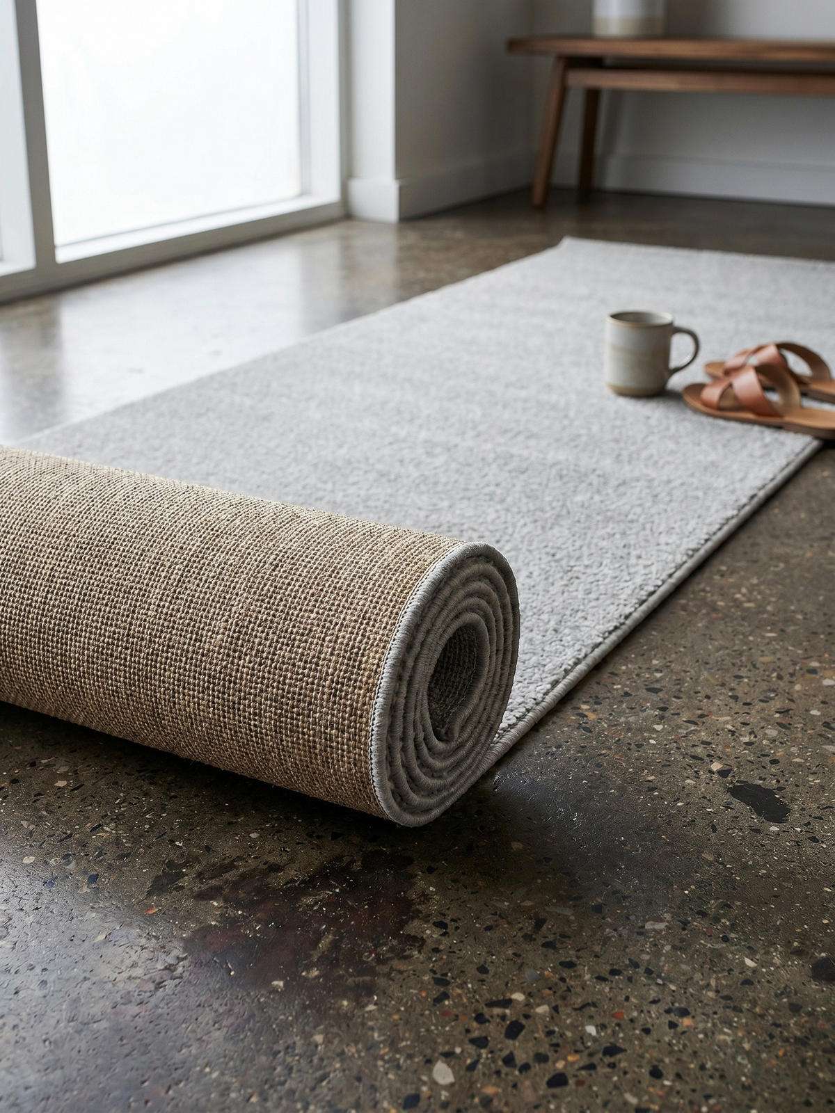 TEPPICH Kurzflor MAIN in Creme, einfarbig, 80 x 250 cm - Beige, Textil (80/250cm) - KADIMA DESIGN