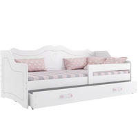 KINDERBETT Julia 160x80cm mit Schublade und Lattenrost - Weiß, Holzwerkstoff (80/160cm) - Interbeds