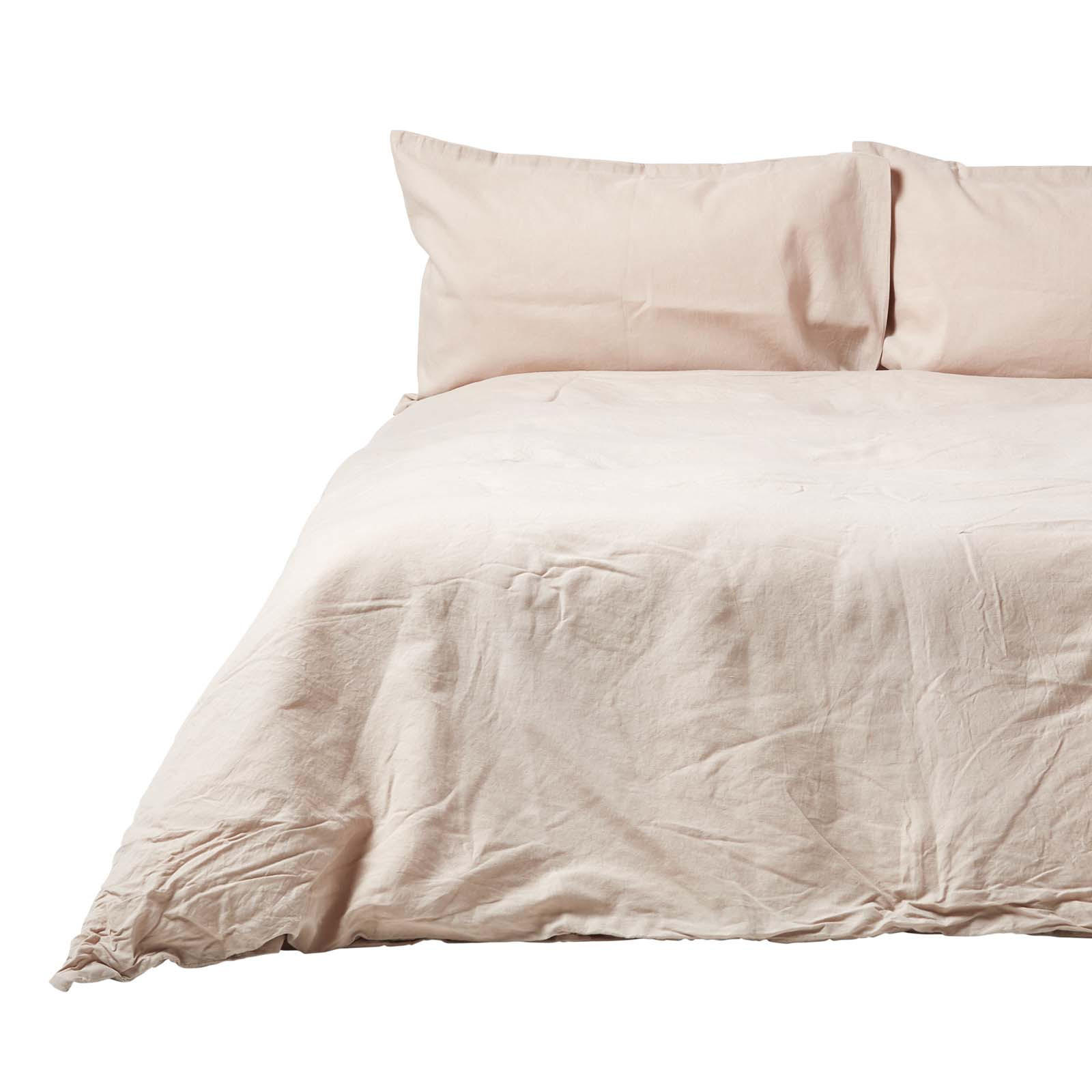 BETTWÄSCHE Leinen - Beige, Textil (240/220cm) - Homescapes