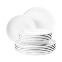 TAFELSERVICE Lido Weiß weiß 12er Set - Weiß, Keramik (32.3/23.5/32.3cm) - Seltmann Weiden