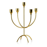 KERZENHALTER Cedric Gold 25/14/33 cm Metall - Goldfarben, Metall (14/33/25cm) - Mondex