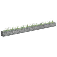 GABIONEN-HOCHBEET Verzinkter Stahl 450x30x30 cm - Silberfarben, Metall (450/30/30cm)