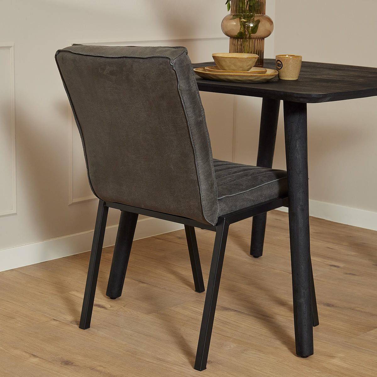 ESSZIMMERSTUHL Tivoli Grau 54/61/70 cm - Grau, Textil (61/70/54cm) - Starfurn