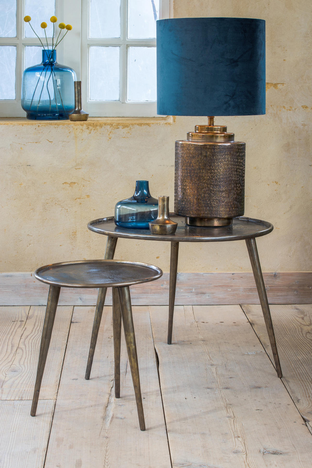 BEISTELLTISCH Babina Bronze Ø36/47 cm - Bronzefarben, Metall (36/36/47cm) - Light & Living