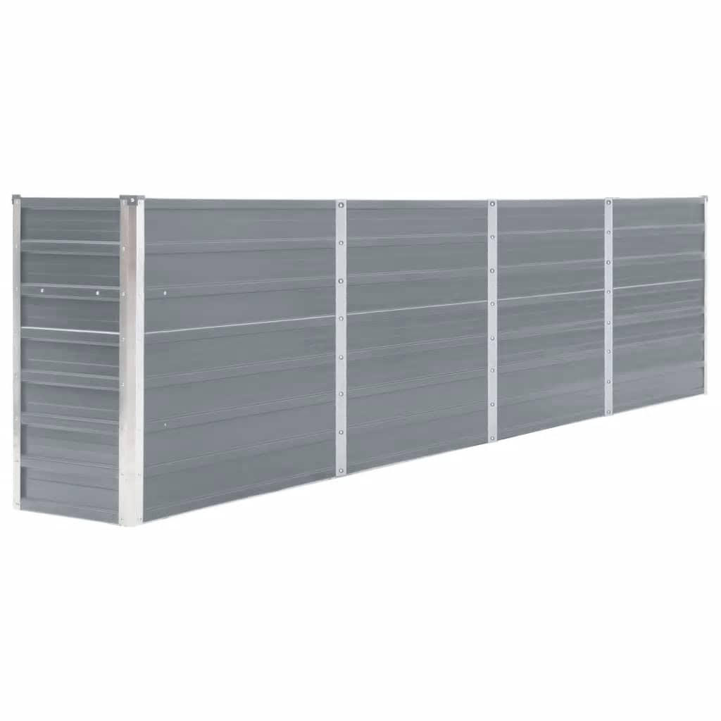 vidaXL Hochbeet Grau 40x77x320 cm