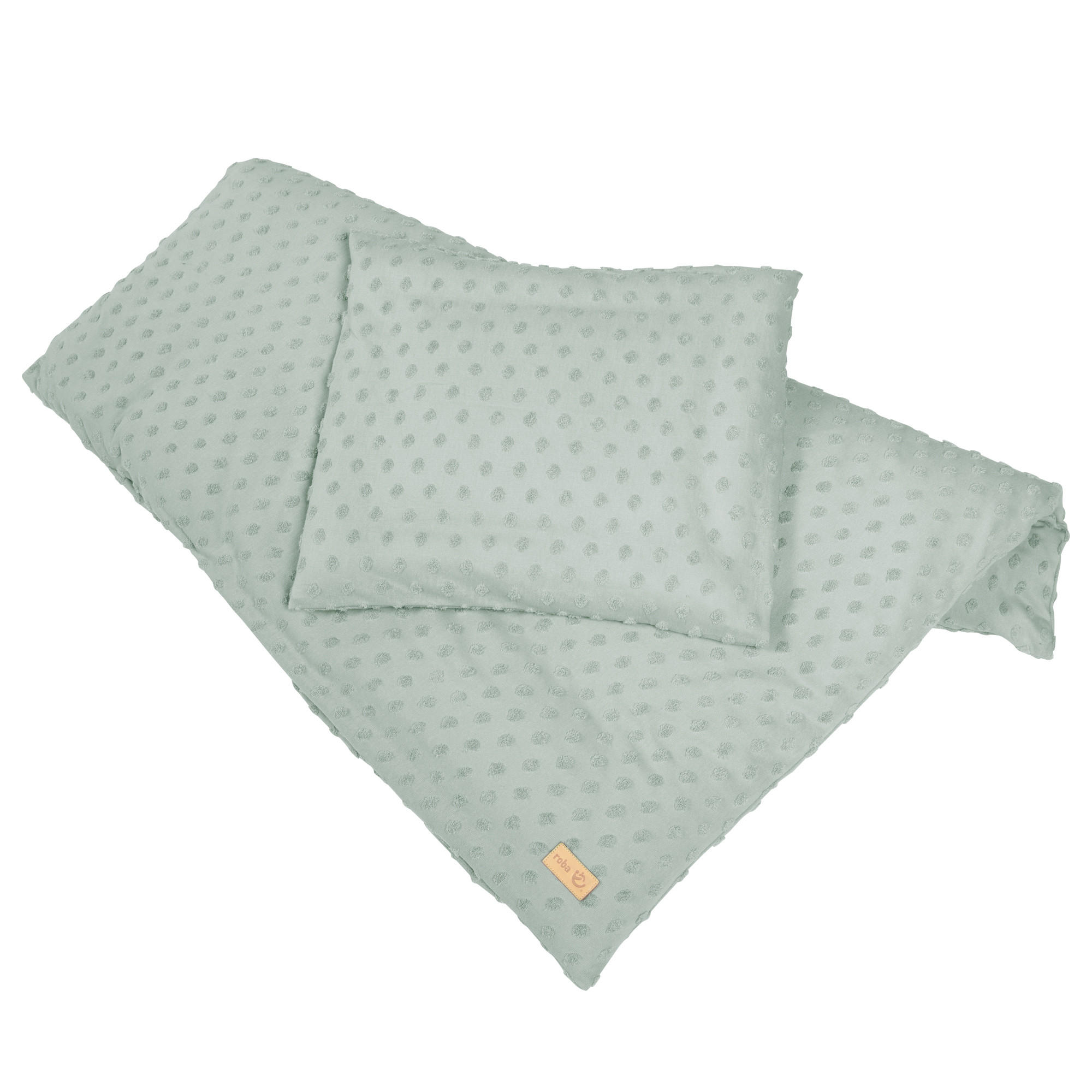 WIEGENBETTWÄSCHE Lil Planet 80x80 cm frosty green - Grün, Textil (80/80cm) - Roba