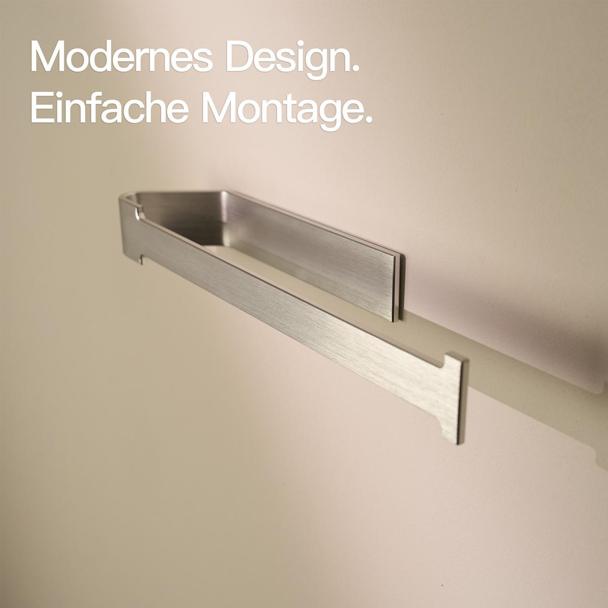 KÜCHENROLLENHALTER OHNE BOHREN Weiß - Weiß, Metall (31/3.7/6.7cm) - Designfabrik Hamburg