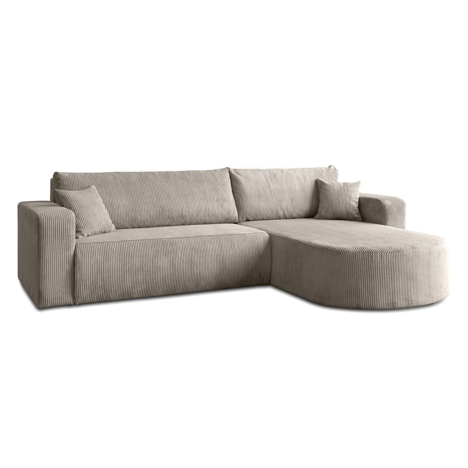 ECKSOFA SOPRANO mit Schlafunktion und Stauraum POSO 02 - Beige, Textil (271/175cm) - Lookway