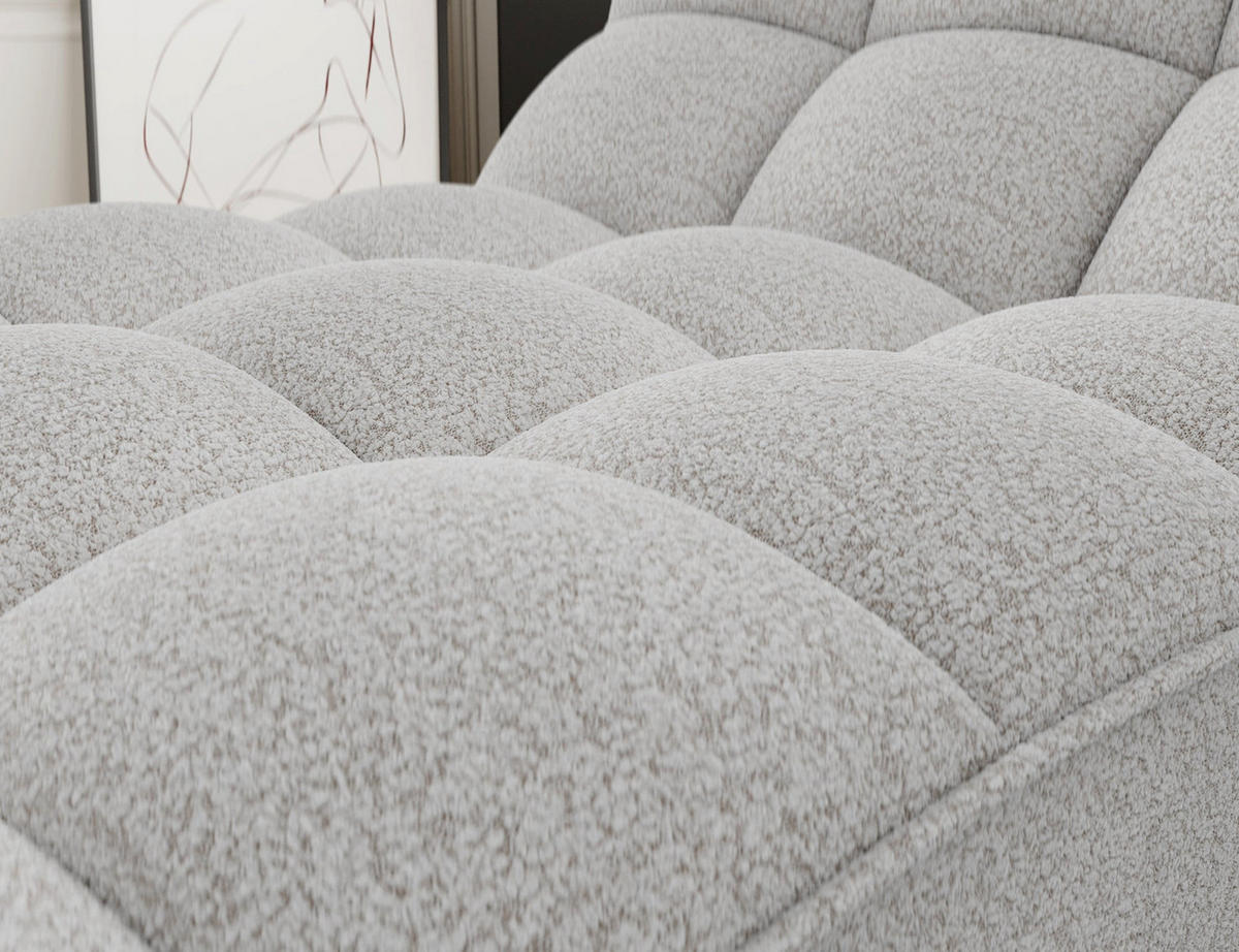 CHAISELONGUE Loren – Moderne Recamiere mit hoher Rückenlehne, HR-Kaltschaum und elegantem Design - Beige, Kunststoff (85/170/85cm) - Wohnideebilder