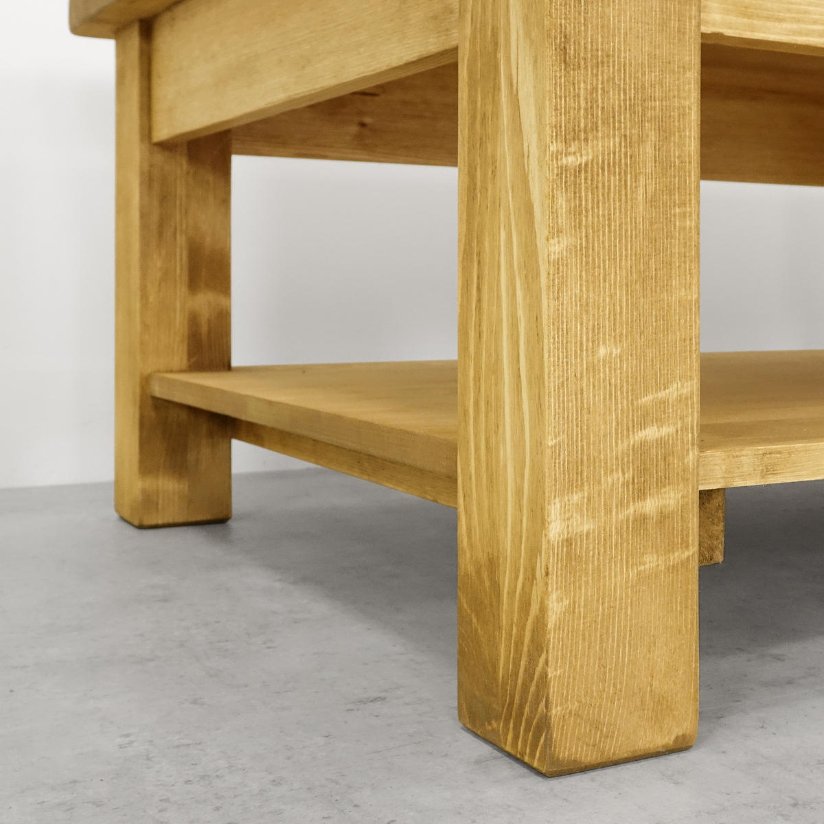 COUCHTISCH aus Massivholz VINTAGE - Honig, Holz (80/120/46cm) - Seart