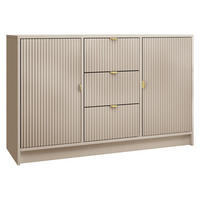 SIDEBOARD Tireno - Sandfarben/Goldfarben, Holzwerkstoff/Metall (118/75/40cm) - MIRJAN24