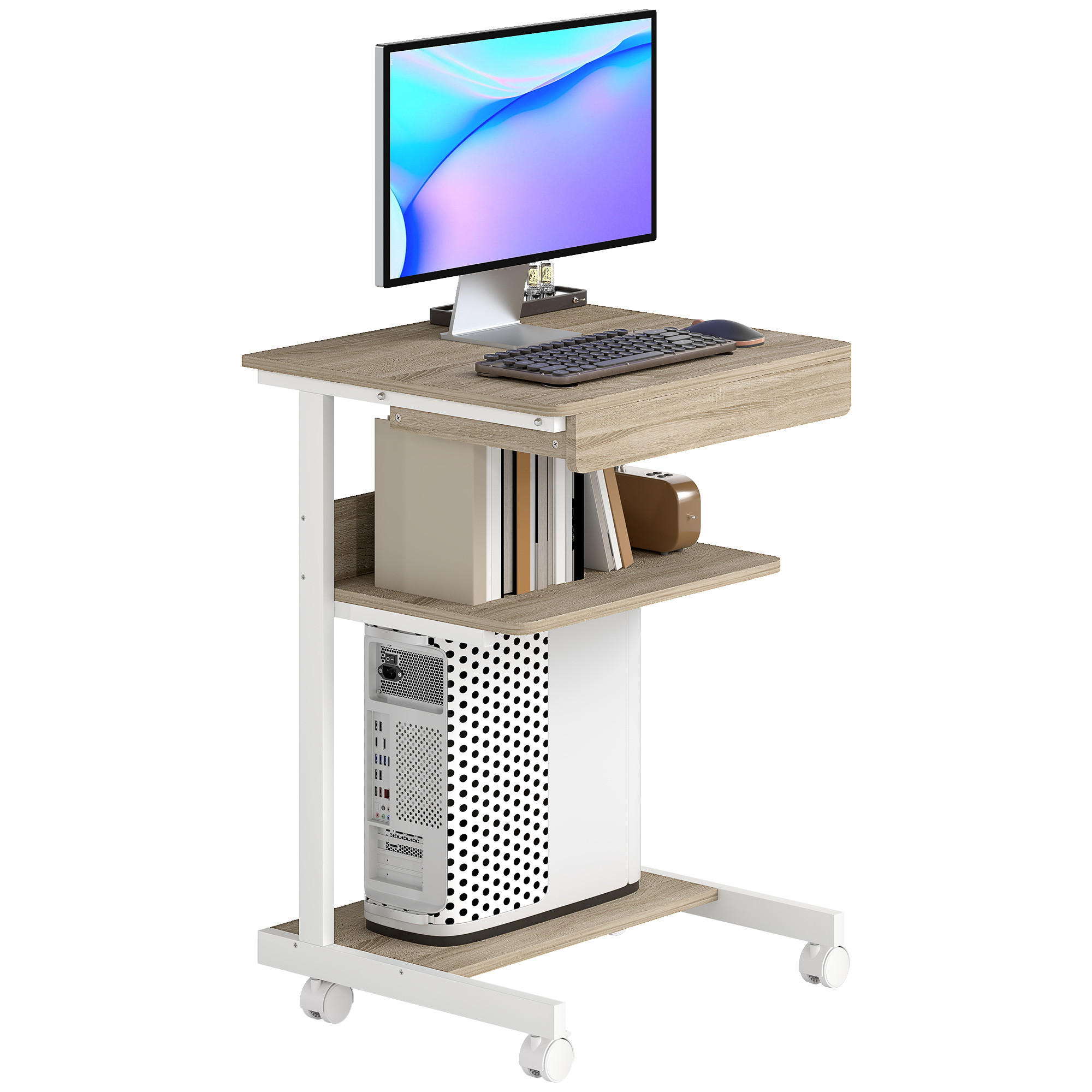 BÜROTISCH Eiche 1 Stück - Eichefarben, Holzwerkstoff (51/79/56cm) - GiPP