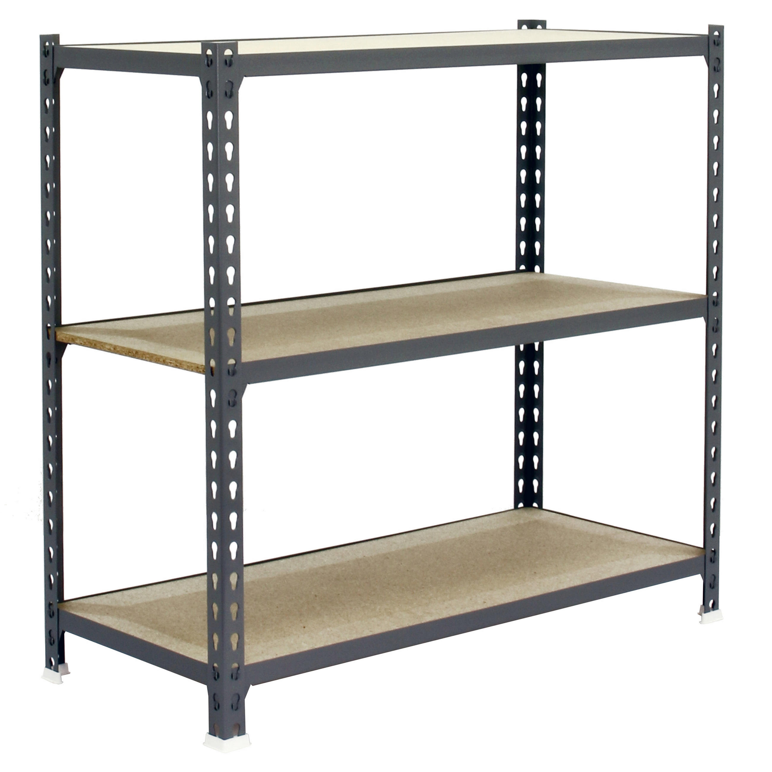SCHWERLASTREGAL Baby Muli HxBxT 90 x 100 x 50 cm 3 Fachböden Fachlast 150 kg Grau - Grau, Metall (100/90/50cm) - PROREGAL