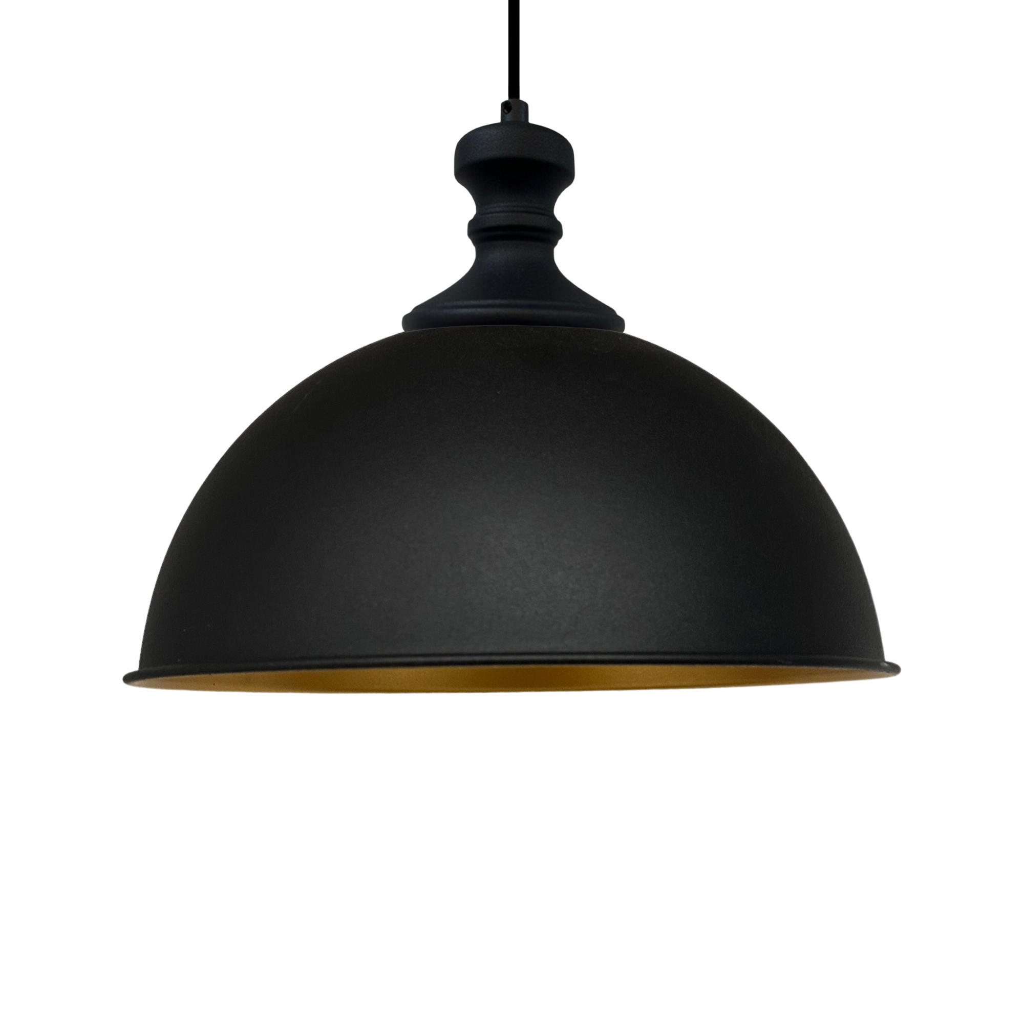 PENDELLEUCHTE Lipeo 40/23 - Goldfarben/Schwarz, Metall (40/23cm) - Bamyum